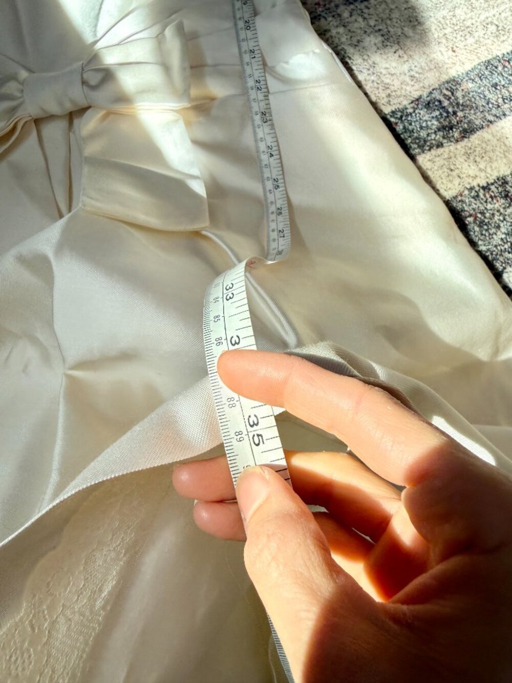 Kate Spade Wedding Belles Jillian Bow Dress Ivory Silk Blend Size 4 Sleeveless - Picture 11 of 11